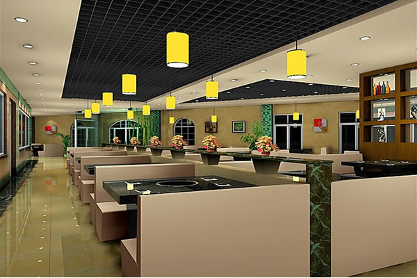 餐飲店面裝修設計圖片、餐飲店裝修效果圖、餐飲店裝修案例