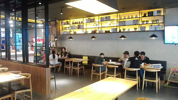 餐飲店面裝修設計圖片、餐飲店裝修效果圖、餐飲店裝修案例