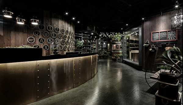 合肥餐飲店面創意吧臺設計